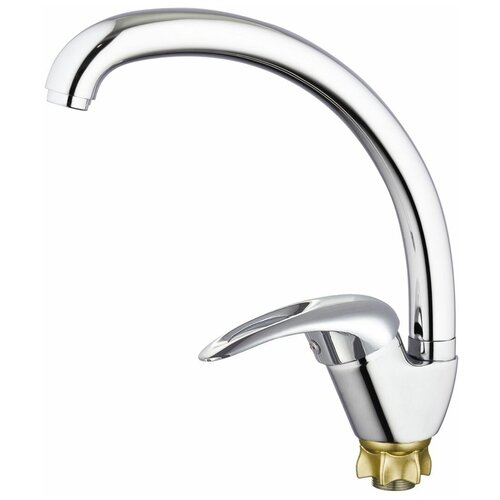 Смеситель для кухонной мойки LKE Спирит 17 высокий, для кухни, мойки, раковины , утка, боковой