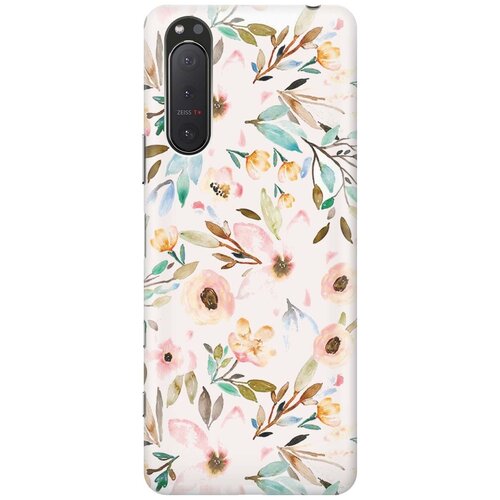 фото Re:pa накладка transparent для sony xperia 5 ii с принтом "розовая нежность"