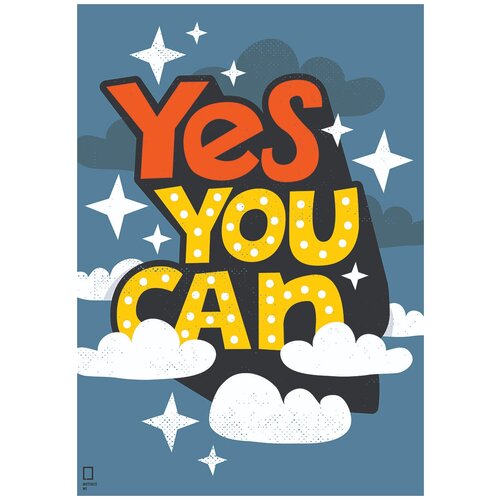 Мотивационный интерьерный постер мотиватор 