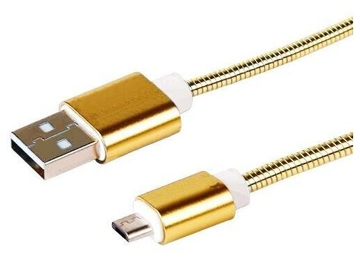 Кабель USB2.0 Am-microB Premier в металлической оплётке - 1метр