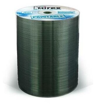 Диск DVD+R Mirex 4.7 Gb, 16x, Shrink (100), Ink Printable (100/500)