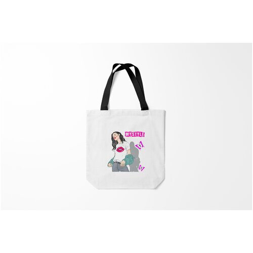 фото Сумка-шоппер / 40х40 см / девушкам / пафосные мой стиль burnettie