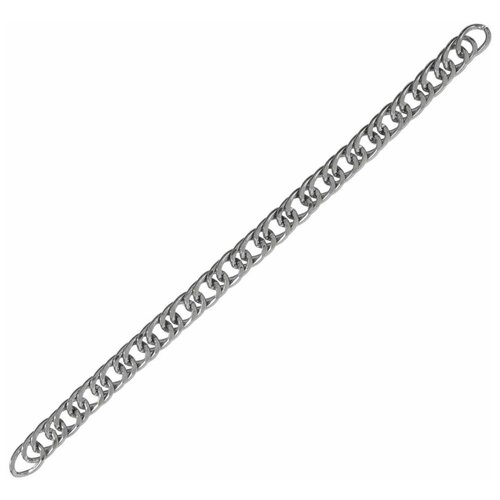 Цепочка металлическая, полированный никель вид 7, наотрез, длина 10 метров