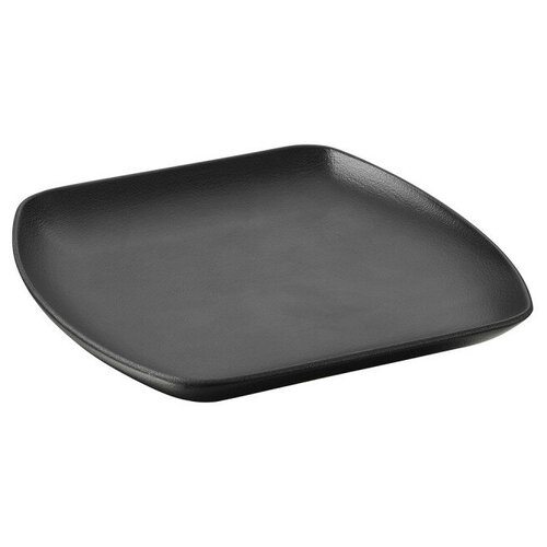 фото Тарелка квадратная club 260x260 мм керамика черный revol 647932