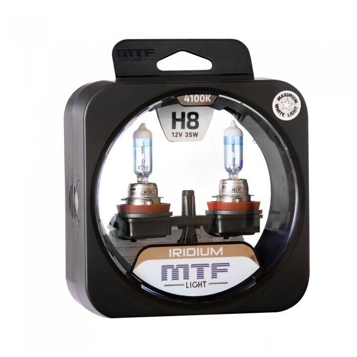 Галогенные автолампы MTF Light серия IRIDIUM H8, 12V, 35W, компл.