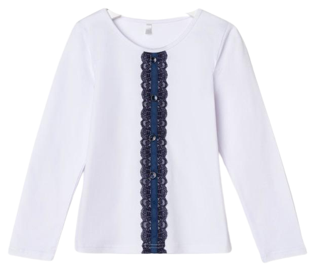 Школьная блуза Мануфактурная лавка, размер 30, белый