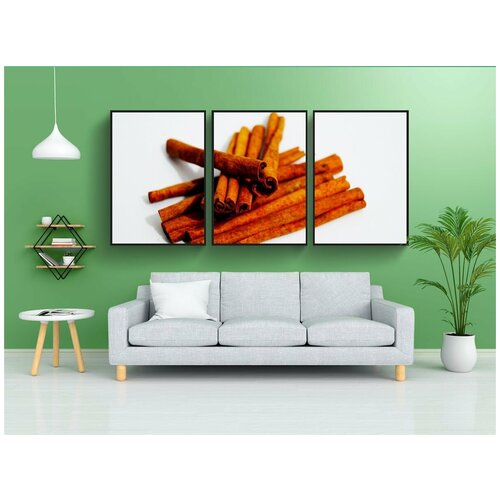 фото Набор модулных постеров для интерьера "корица, еда, продукт съемки" 60x90 см. в тубусе, без рамки lotsprints