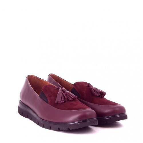 Лоферы женские, Selm, размер 39, красный, натуральная кожа