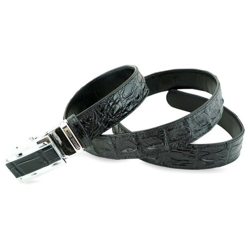 фото Фактурный ремень из натуральной кожи крокодила шириной 3,3 см. exotic leather