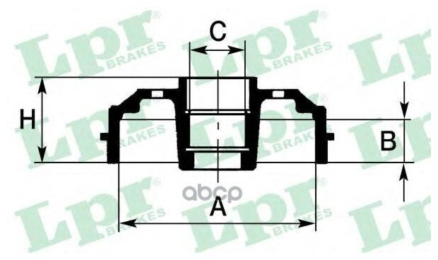 Барабан Тормозной Ford Fiesta 01-/Fusion 02- (С Подшипником Кольцом Абс) Lpr арт. 7D0644CA