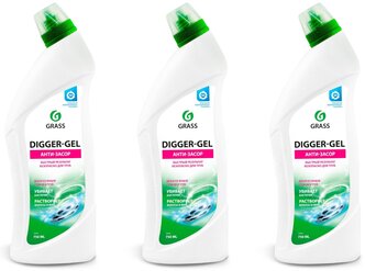 Grass Гель для чистки труб Digger-Gel, 750 мл, 3 шт