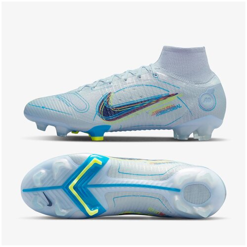 Бутсы Nike Superfly 8 Elite FG DJ2839-054, р-р 39.5RUS (7,5 US), Голубой