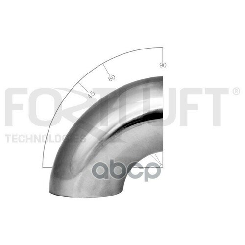 FORTLUFT EBP6090 Отвод из нержавеющей стали Ф60мм угол 90 град.