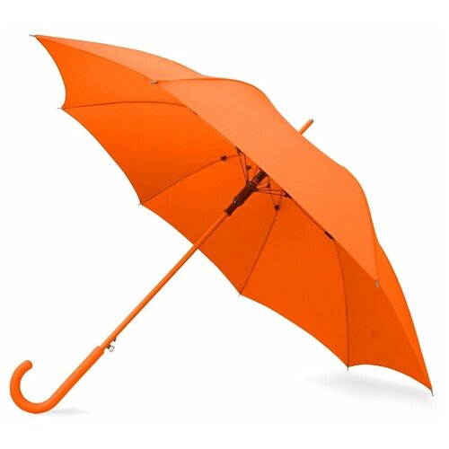 Зонт-трость Us Basic, полуавтомат, купол 102 см., 8 спиц, для женщин, оранжевый