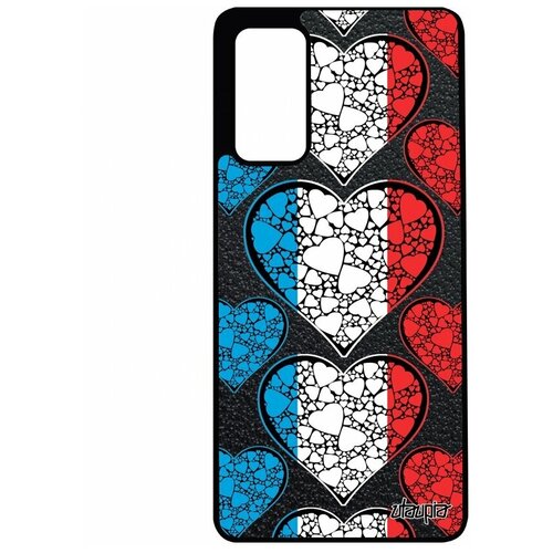 фото Чехол для смартфона samsung galaxy s20fe, "флаг люксембурга с сердцем" туризм страна utaupia