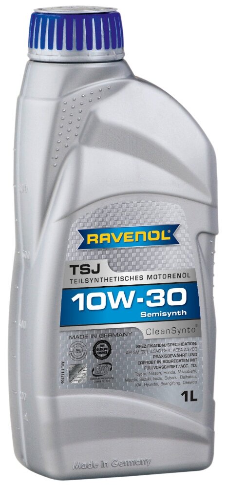 RAVENOL Масло моторное Ravenol Tsj SAE 1, 10W-30, полусинтетическое, 1L 4014835724013