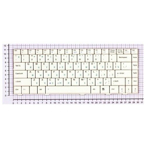 Клавиатура для ноутбука Asus F80 F80S F80CR белая 1397₽