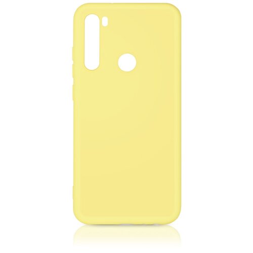 DF DF-xiOriginal-02-(yellow) Силиконовый чехол с микрофиброй для Xiaomi Redmi Note 8 (yellow) df df xioriginal 06 blue чехол для xiaomi redmi note 8t силикон с микрофиброй синий