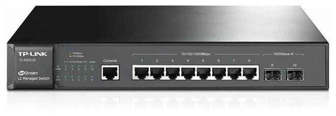 Коммутатор TP-Link TL-SG3210 8G 2SFP управляемый