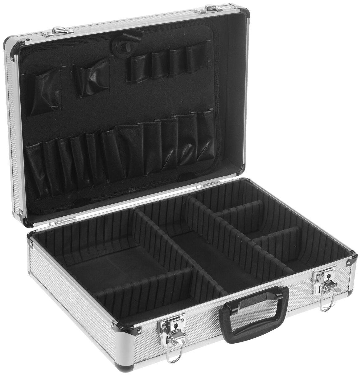Алюминиевый чемодан ящик для инструмента FIT - фото №2