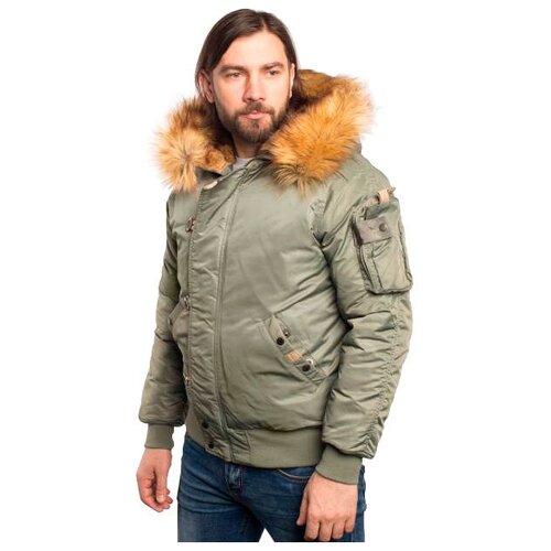 Nord Denali Куртка мужская зимняя укороченная Denali N2B Military (olive), 2XL (54)