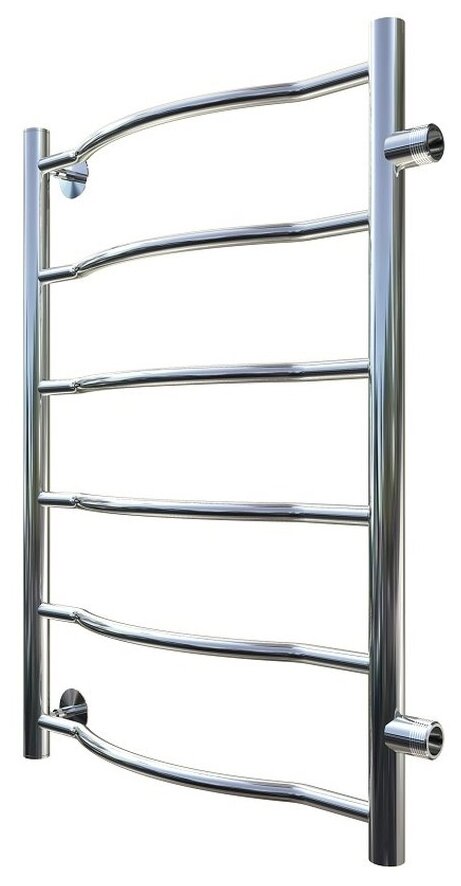 фото Полотенцесушитель водяной Тругор 575х736мм форма лесенка 6 перекладин универсальное подключение