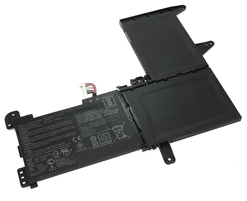 Аккумуляторная батарея для ноутбука Asus X510 S510 (B31N1637) 11.52V 42Wh черная