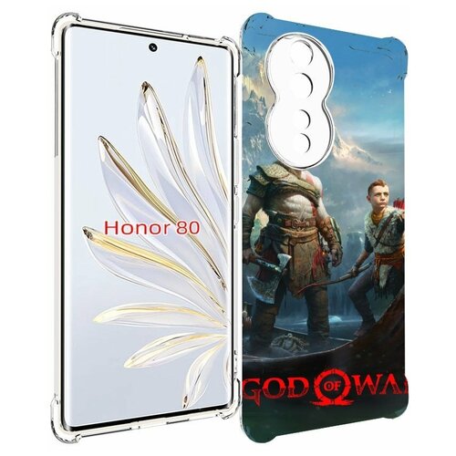 Чехол MyPads God Of War Кратос Атрей для Honor 80 задняя-панель-накладка-бампер чехол mypads god of war кратос атрей для honor magic 5 lite honor x9a задняя панель накладка бампер