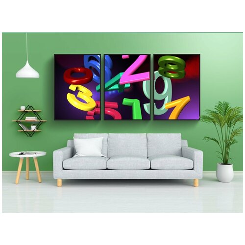 фото Набор модулных постеров для интерьера "девять, нуль, один" 60x90 см. в тубусе, без рамки lotsprints