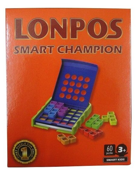 Логическая настольная игра, головоломка лонпос Lonpos Smart Champion 060 задач для малышей