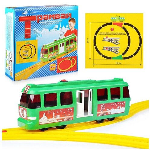 Игра Трамвай стол трамвай транспорт игрушка 65x65 см кухонный квадратный с принтом
