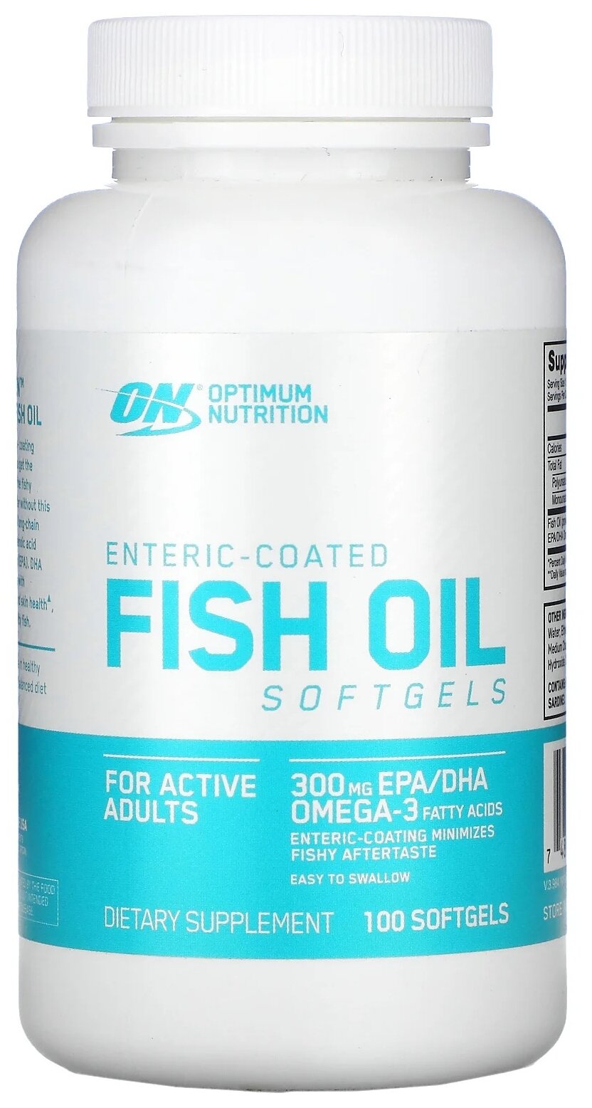 Жирные кислоты Optimum Nutrition Fish Oil Softgels (100caps)