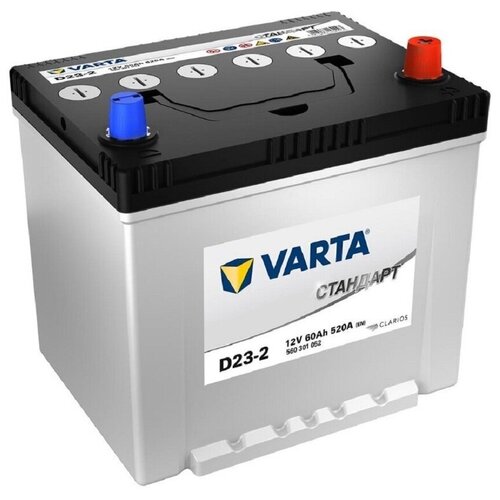 Аккумулятор автомобильный VARTA Стандарт 60Ah 520A 230x175x223 (-/+) D23-2 560301052