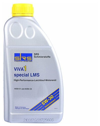Масло моторное SRS VIVA 1 special LMS 5W30 1л
