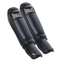 Защита голени и стопы Everlast Martial Arts Leather Shin-Instep S/M черная