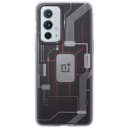 Чехол OnePlus 9RT Circuit Bumper Case чёрный