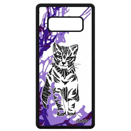 фото Противоударный чехол на смартфон // samsung galaxy note 8 // "кот" котенок пушистый, utaupia, фиолетовый
