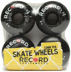 Комплект колес RECORD Classic Wheels 52mm 99A, 4 шт. black