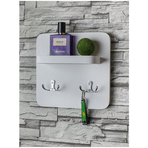 Полка настенная / Ключница настенная / Полка с крючками / Ключница из дерева / Ключница деревянная