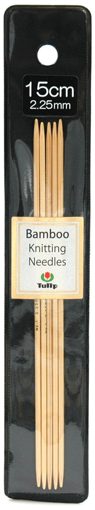 Спицы чулочные Bamboo 2,25мм/15см, Tulip, KND060225