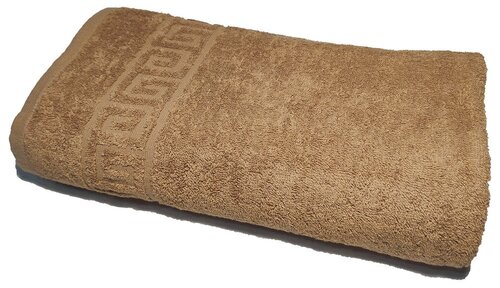 Полотенце банное, махровое 40х70 см Хлопок 100% 430г/м2 Светло-коричневый