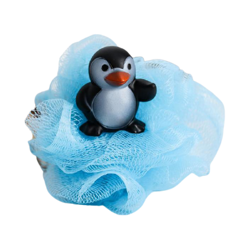 Крошка Я Игрушка-мочалка для купания, детская «Пингвин»