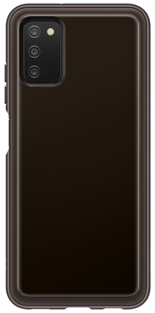 Накладка силикон Soft Clear Cover для Samsung Galaxy A03s Черная (EF-QA037TBEGRU)