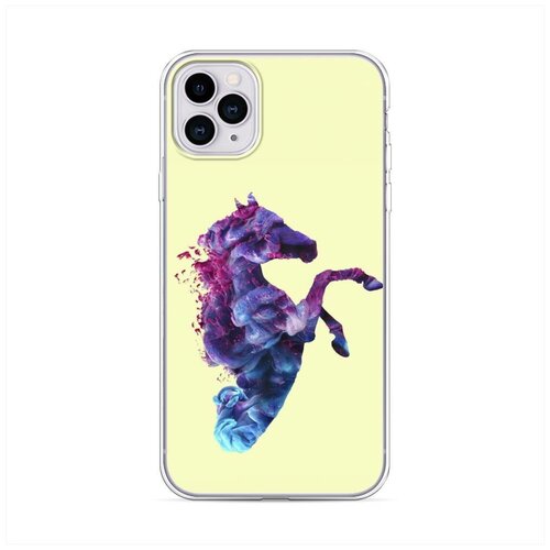 фото Силиконовый чехол "лошадь арт 1" на apple iphone 11 pro max / айфон 11 про макс case place