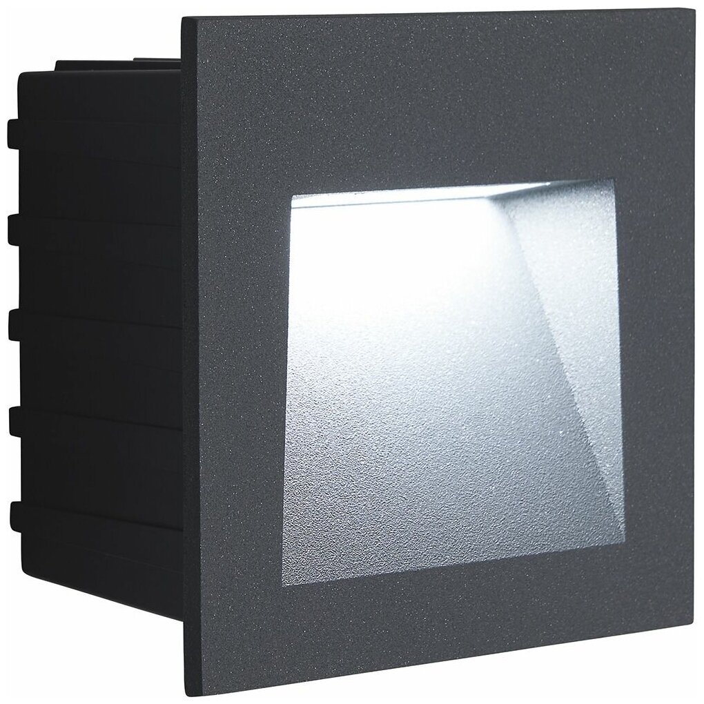 Светодиодный светильник Feron LN013 встраиваемый 3W 4000K, IP65, серый, 41175