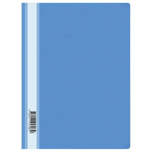 Папка-скоросшиватель пластик. OfficeSpace, А4, 120мкм, синяя с прозрачным верхом (упаковка 20шт.)