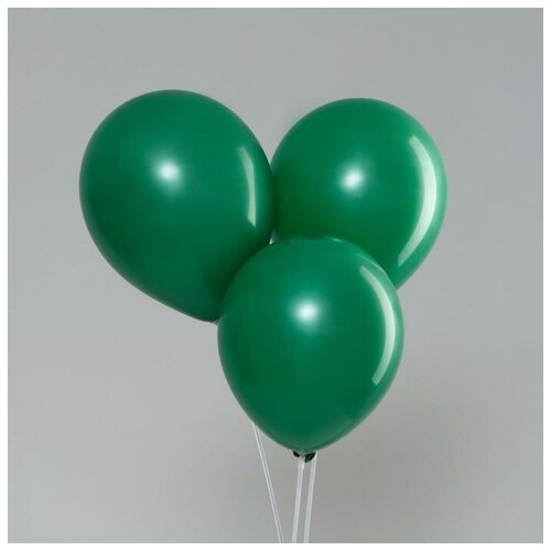 фото Шар латексный 12", стандарт, набор 12 шт, цвет темно-зеленый qwen