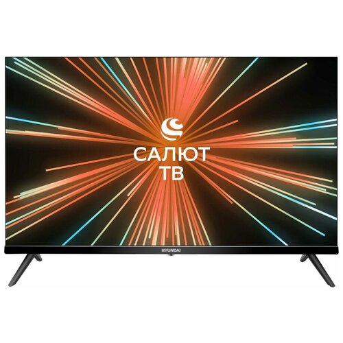 фото Телевизор led hyundai 32" h-led32fs5004 smart салют тв черный/hd ready/dvb-t/60hz/dvb-t2/dvb-c/dvb-s