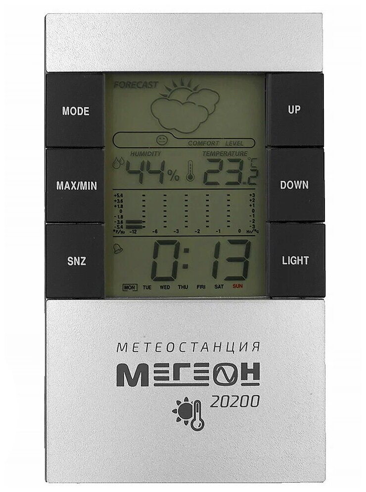 Термогигрометр настольный цифровой мегеон 20200
