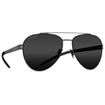 Титановые солнцезащитные очки GRESSO California - авиаторы / черные - изображение